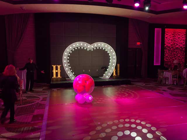 8ft Tall Heart Arch
